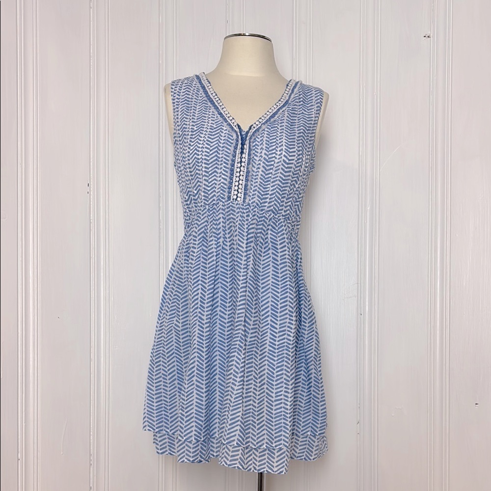 VINEYARD VINES Sleeveless Summer Mini Dress – 100% Cotton